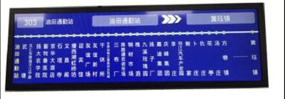 China Ausgedehnte Antwortzeit DC Spannung 12V des LCD-Anzeigen-Bus-Zeichen-28,8 des Zoll-8ms gab ein zu verkaufen