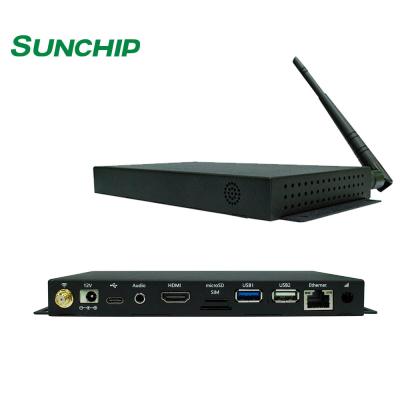 China Sistema operativo negro de Android Linux de Ethernet de la informática LVDS HD de la caja 4K 60FPS de Media Player del metal en venta