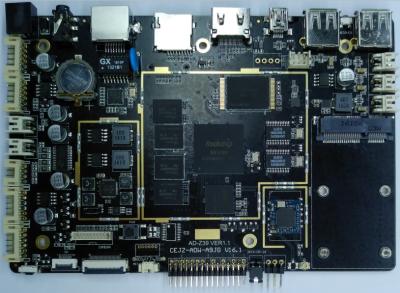 China Ethernet quad-core Android todo del tablero de madre de Rockchip RK3188 Android LVDS en un tablero en venta