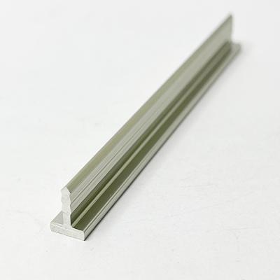 China Aluminum Alloy Profile Aluminum Extrusion Anodized Aluminum Profile T Shaped Trim Dark Edge Aluminum Profile for sale