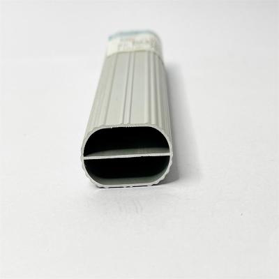 China 6000 Series Alloy Modern Furniture Cabinet Hanging Rod Clothes Wardrobe Aluminum Extrusion Profile for sale