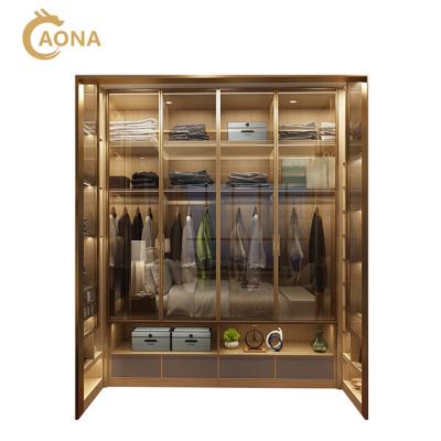 China Factory direct sale durable sliding door wardrobe door walk in closet for sale