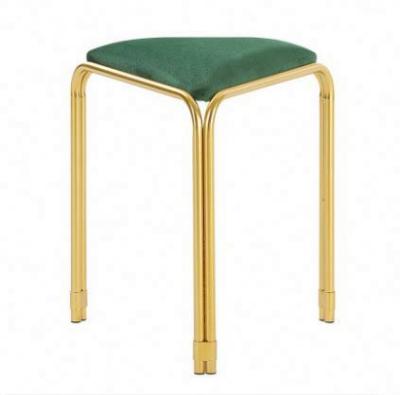 China No Rust Iron Sofa Contracted Originality Triangle Velvet Fashionable Stool for sale