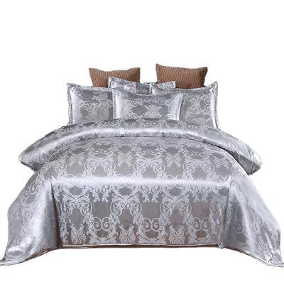 China Wholesale Nondisposable Luxury Bed Sheets Embroidery Bedding Sets 100% Polyester Duvet Cover Set for sale