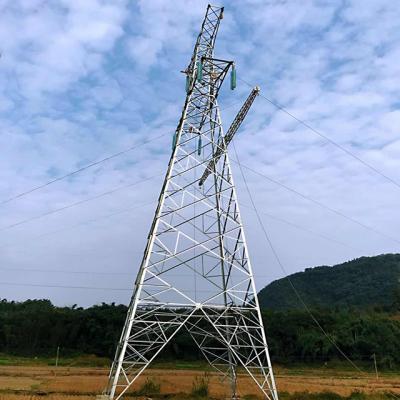 China Q355/Q255 220kV Pylon Electric Power Tower Steel Lattice Angel Tower Electrical Transmission Line for sale