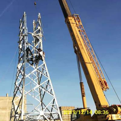 China Hot Sales Q355 / Q255 Steel Electricity Galvanized Steel Angle Power Line Transmission Tower for sale