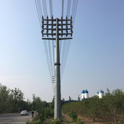 China Q355 / Q255 Steel Power Transmission Tower High Quality Steel Galvanized Steel Pipe Tubular Tower for sale