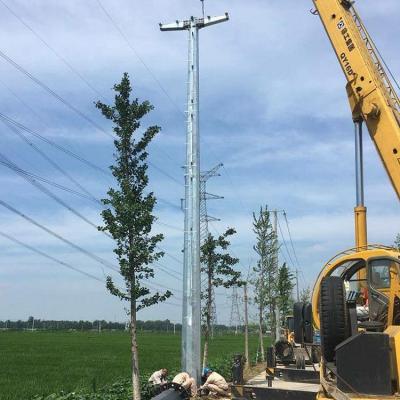 China Electric Power Transmission Tubular Tower Hot Dipped Galvanized Single Pole Tower XY-TLTMP-9 for sale