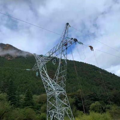 China Electric Power Tower Transmission China Factory Direct Galvanized Steel Angle 132KV Electrical Transmission Line for sale