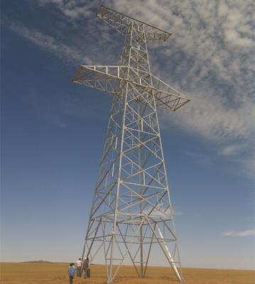 China Electric Power Transmission 33KV Galvanized Electric Power Tower Angular Steel Transmission Line for sale