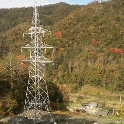 China Electric Power Transmission Power Line Hot Dip Galvanized Electric Steel Lattice 33KV Tower for sale