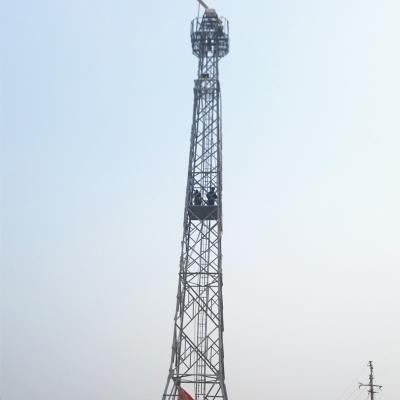 China Q355/Q255 Steel 70m Galvanized Steel Mobile Cellular Four Leg Angel Telecommunication Tower for sale