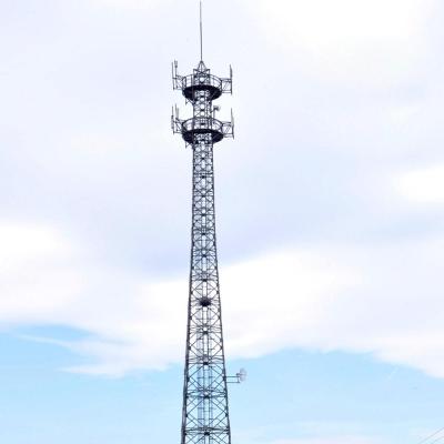 China Q355/Q255 5m 7m 9m Galvanized Steel Pipe Shaped Steel Telecom Lattice Telecom Mobile Tower for sale