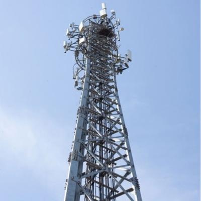 China Steel Angel Q355 / Q255 Cellular Mobile Galvanized Steel Telecommunication Tower for sale