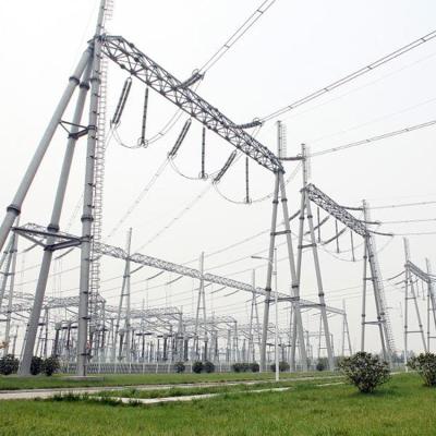 China Substation Structure Hot Sale Galvanized Steel Electric Power Transmission Line Substation Steel Structures for sale