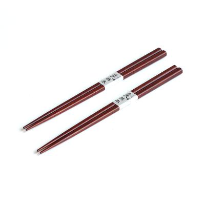 China Hot Sales Quality Custom Logo Wholesale Products Japanese Style Reusable Reusable Bamboo Wooden Chopsticks Gift For Hotel Restaurant for sale