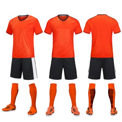 China Cheap Sets Soccer Team Jersey Football Soccer Kids Jersey Shorts Set Youth Training Sports Wear for sale