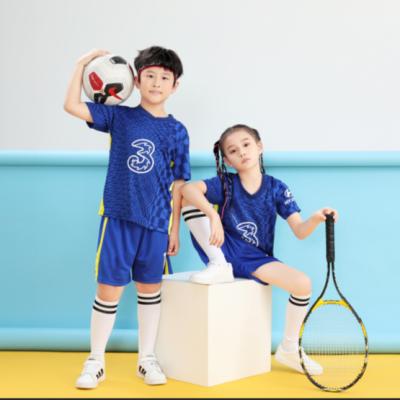 China Popular Hot Sale High Quality Simple Sets Kids Practice Football Kits Jersey Set for sale