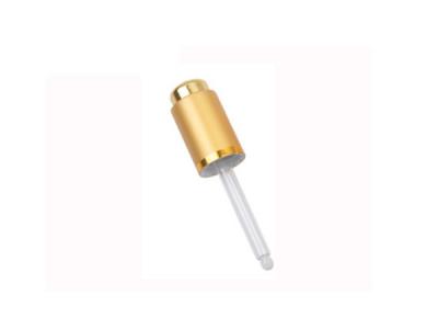 China CL-D432A 18/410 metal aluminum push button glass dropper pipettes/assemblies/closures/caps for sale