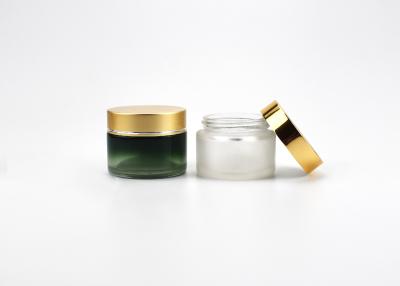 China Wholesale Classic Sustainable 1.7OZ 50g Glass Cosmetic Jar With Cap For Skin Care, Eco Friendly Cosmetic Containers for sale