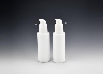 China Sustainable 50ml Cylindrical Jade Opal White Glass Bottle, Opal White Glass Bottles For Skincare And Cosmetics Products for sale