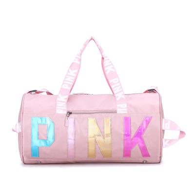 China Hot Selling Wholesale Fashion Gym Bag Waterproof Women Lace Up Duffel Bag Overnight At Weekend Gym Travel for sale