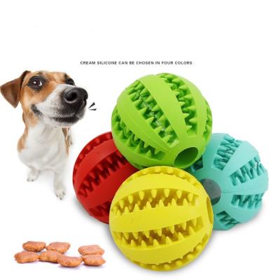 China Viable Rubber Dog Toy Silicone Balls Dog Chew Toy Pets Tooth Cleaner Chewing Toys for sale