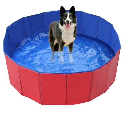 China Pool Cleaning Pet 2020 Hot Selling Plastic Foldable Portable Pool, Pet Grooming Tubs For Dog Cat Swimming for sale