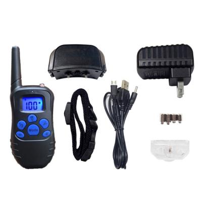 China 998DR Dog Training Viable Waterproof 300M Rechargeable Remote Collars, No Bark Collar, Bark Control Collar for sale