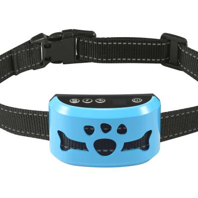 China 2019 Updates Sustainable Version No Bark Collar With Smart Sensing Vibration And Harmless Shock, Anti Barking Device For Small Medium And L for sale