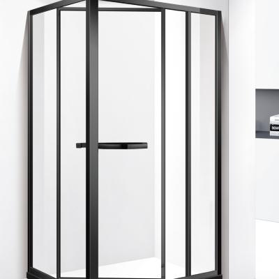 China Modern Design Square Stainless Steel Eco - Friendly Shower Room With Side Sliding Door for sale