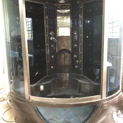 China With View Chinese Luxury Indoor Steamer Diamond Shaped Acrylic Steam Shower Room With TV for sale