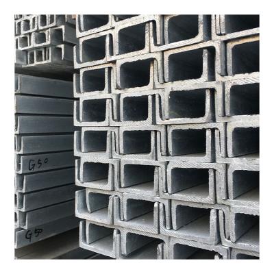 China Support System Promotional Arrival Reasonable Price Galvanized Steel U Shape Channel Structural Steel C Channel for sale