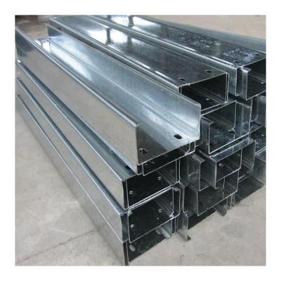 China Support System Factory Supply Reasonable Price Galvanize Steel C Profile Dimension C Channel Steel for sale