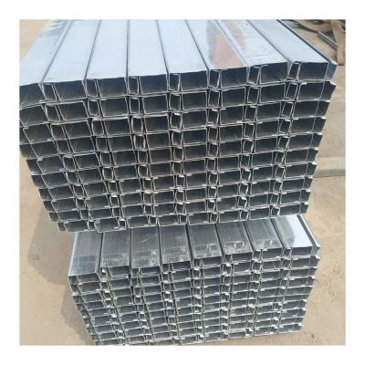 China Professional C-channel support system development galvanized steel pillars and C-channel steel for sale