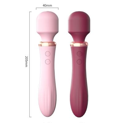 China 10-frequency vibration mode Female Orgasm AV Stick Heated Double Shock Vibrator Female Masturbator Adult Products Wholesale for sale