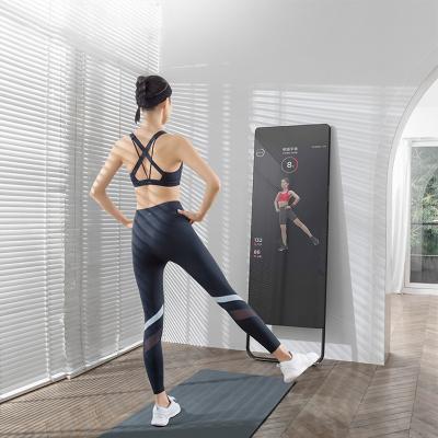 China Custom 32 43 Inch Gym Reflective Training Mirrors Smart Fitness Exercise Virtual Mirror Screen for sale