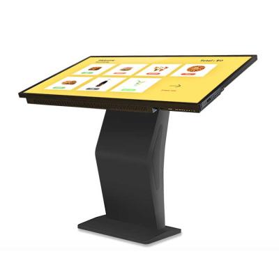 China Indoor Mobile Fast Food Advertising Stand Portrait LCD Touch Screen Self Orderinng Digital Service Kiosk zu verkaufen