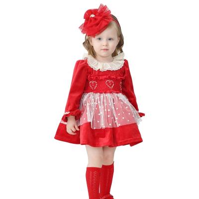 China New Autumn and Winter Girls' Breathable Princess Dresses Come to Trace Style Custom Spanish Children's Court Dress OEM Processing for sale