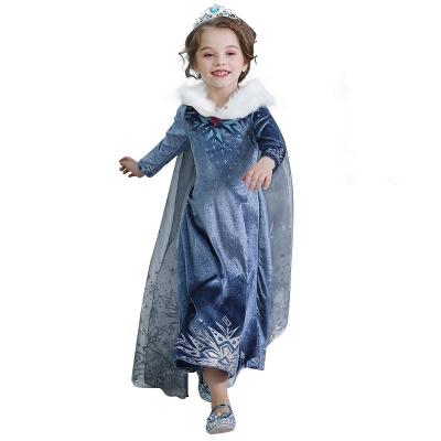 China New Elsa Dress Girls Party Vestidos Cosplay Princess Dress Kids Anna Costume Snow Queen Print Birthday Girl Clothing 2022 Breathable for sale