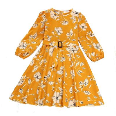 China Summer Breathable High Quality Jacquard Baby Floral Kids Dresses European Style 2022 Lovely Girls Elsa Flowers Girls Dresses For for sale