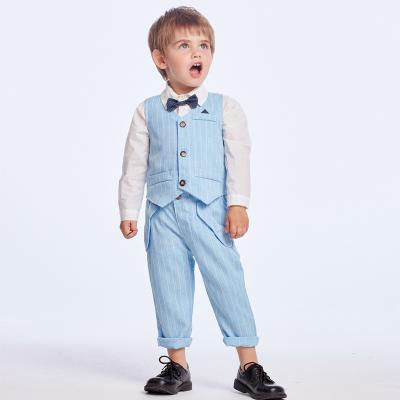 China Wholesale Newborn 2 Years Formal Baby Boy Summer Gentleman Fancy Suit Set 5-10 Years Formal Bubble 1year Boys Suits With Bow for sale