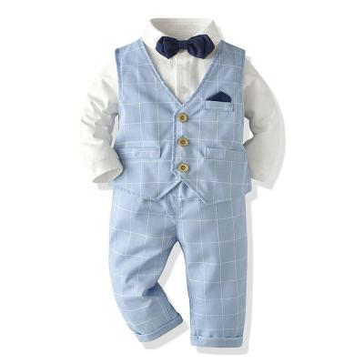 China Late Summer 1year Baby Boy Formal Newborn Floral 10year Boy Dress Sets Gentleman Clothes Onesizes 2 Years Old Kids Dresses Set for sale