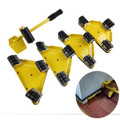 China Moving furniture five sets of heavy triangular iron furniture roller moving tools moving activity moving tool for sale