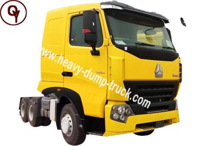 China Sinotruk HOWO 6x4 Tractor Head Truck , 10 Wheeler 375HP Trailer Head for sale