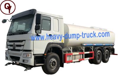 China HOWO 371HP 6X4 Sprayer Water Truck Stainless Steel Material with Fuel Tank Level Sensor for sale