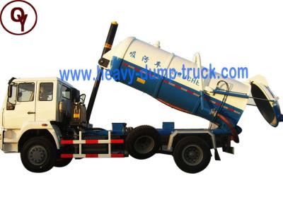 China Sinotruk 10 - 12m3 Vacuum Sewage Suction Truck 4x2 Drive Type for Sewer Cleaning for sale