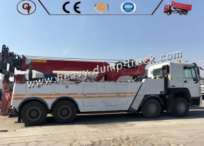 China Sinotruk 30 Ton Road Block Removal Flatbed Wrecker Tow Truck 8x4 Type for sale