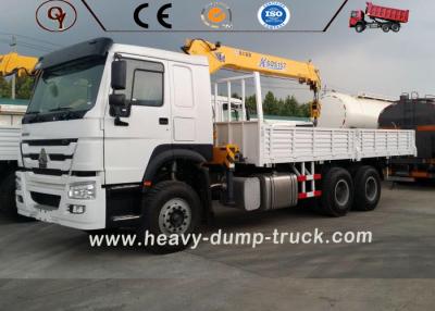 China SINOTRUK HOWO 6x4 Lorry Truck Mounted Small Truck Crane With Telescopic Boom for sale