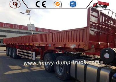 China Steel Material Transport Cargo Low Bed Semi Trailer 60 Ton Max Payload for sale